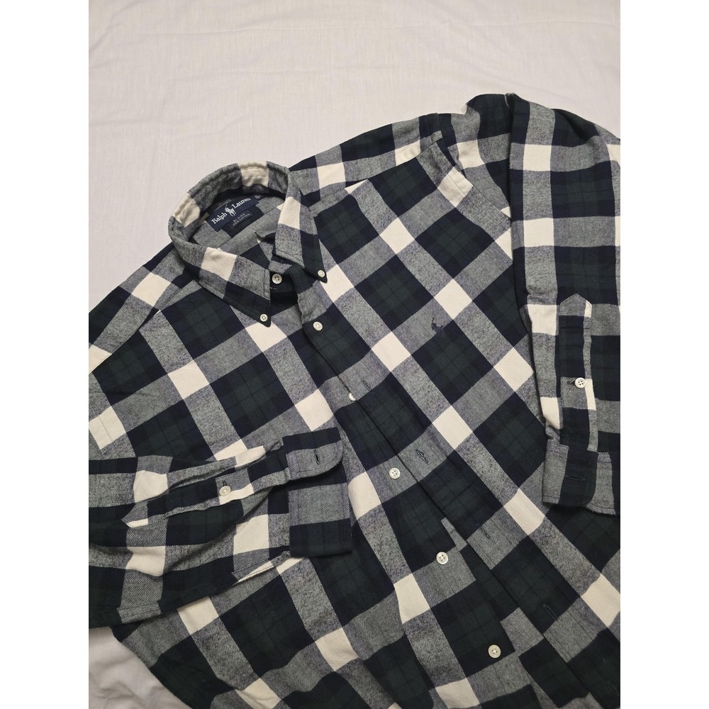 Ralph Lauren Shirt Mens Large Plaid Blaire Button Down Long Sleeve Casual Preppy
